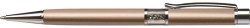 Gukov pero, zlat, stred plnen Black Diamond SWAROVSKI kritmi, 14cm, ART CRYSTELLA