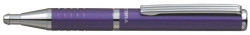 Gulikov pero, 0,24 mm, teleskopick, farba tela: metalick fialov, ZEBRA "SL-F1", modr