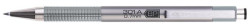 Gukov pero, 0,24 mm, stlaci mechanizmus, farba tela: strieborn, ZEBRA "F-301 A", modr