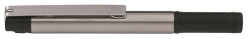 Gukov pero, 0,24 mm, s vrchnkom, nehrdzavejca oce, ierna farba tela, ZEBRA "F-301 Compact", modr