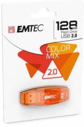 USB k, 128GB, USB 2.0, EMTEC "C410 Color", oranov
