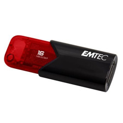 USB k, 16GB, USB 3.2, EMTEC "B110 Click Easy", ierna-erven
