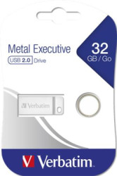 USB k, 32GB, USB 2.0,  VERBATIM "Executive Metal", strieborn