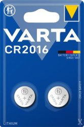 Gombkov batria, CR2016, 2 ks, VARTA