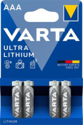 Batria, AAA, mikro, 4 ks, ltiov, VARTA "Ultra Lithium"