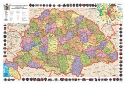 Podloka na stl, obojstrann,"Szent Korona orszgai/Trtneti emlkek - Historick mapa Maarska/Pamiatky "vrobok v MJ