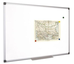Biela tabua, magnetick, 90x180 cm, hlinkov rm, VICTORIA VISUAL
