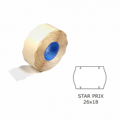 Etikety cen. 26x18 STAR PRIX biele