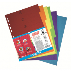 Rozradovač kartónový MITAMA A4 6dielny farebný