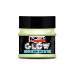 Glow glitter gel 50ml, zelený 36089