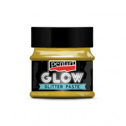 Glow glitter gel 50ml, zlatý 36086