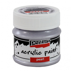 Akrylová farba perleťová Pentart 50ml, biela 2832