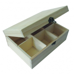 Hobby drevená krabička na čaj 5803