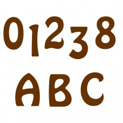 Hobby drevené písmená, čísla 25mm