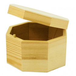 Hobby drevená krabička 8hran. 13x13x8 6345