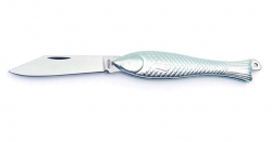 Nôž vreckový rybička 130-NZn-1 strieborný