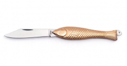 Nôž vreckový rybička 130-NZn-1/ZL zlatý