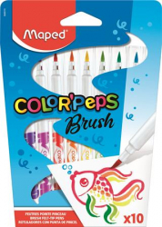 Fixky MAPED/10 so štetcom Color Peps Brush