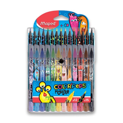 Fixky MAPED/12 Monster + 15 farebných ceruziek