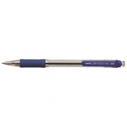 Pero UNI guľ.SN-101 modré 0,4 mm, tlačidlový sys.