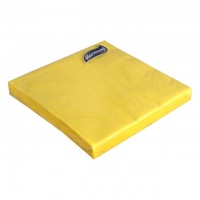 Papierové obrúsky 33x33cm/20ks 3 vrstvové žlté 70705