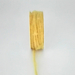Stuha bavlnená šnúra 4mmx4m žltá