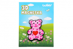Magnetka 3D W medveď 010922