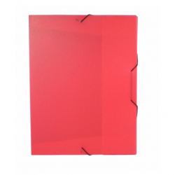 Plastový box s gum. A4 červená 550