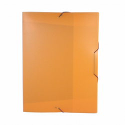 Plastový box s gum. A4 oranžový 550
