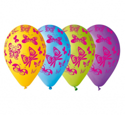 Párty balón Motýle GS110/P174 ''12 5ks