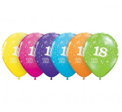 Párty balón è.18/6ks mix 17860 QL''11