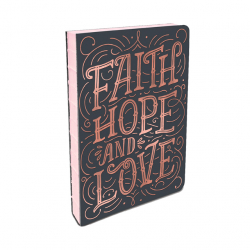 Zápisník A5 lin. Faith Hope Love CB009