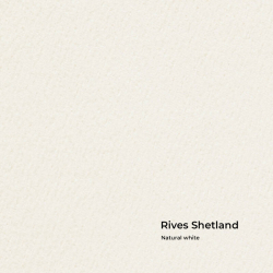 Vizitkový papier Rives Shetland Natural white 250g