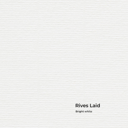 Vizitkový papier Rives Laid Bright White 250g