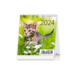 Stolový kalendár Mini Kittens-Maèky 24