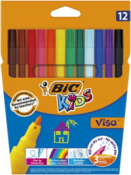 Fixky, sada, BIC KIDS "Visa", 12 rôznych farieb