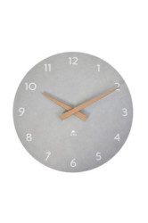 Nástenné hodiny, 30 cm, ALBA, "Hormilena", svetlosivá