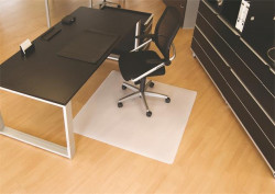 Podloka pod stoliku, na tvrd podlahu, tvar E, 120x150 cm, BSM, priehadn