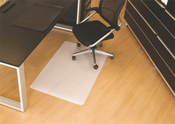Podložka pod stoličku, tvrdý povrch, tvar E, 90x120cm, BSM, priehľadná