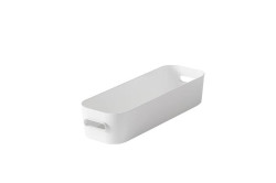 Úložný box, plastový, 1,3 l, SMARTSTORE "Compact Slim", biely