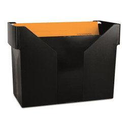 Box na závesné zakladacie dosky, plastový, s 5 záv.zakl. doskami, DONAU, èierny