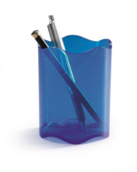 Držiak na písacie potreby, plastový, DURABLE, "Trend", priehľadný modrý