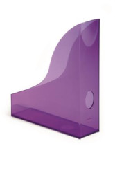 Zakladač, plastový, 73 mm, DURABLE, "Basic", priehľadný fialový