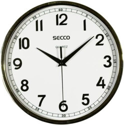 Nstenn hodiny, 24,5 cm,  SECCO, rm chrmovej farby