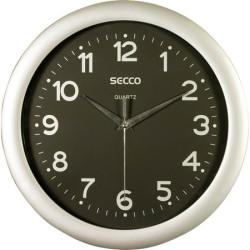 Nstenn hodiny, 28,5 cm, ierny selnk, SECCO 