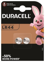 Gombíková batéria, LR44, 2 ks, DURACELL