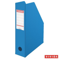 Zakladaè, PVC/kartón, 70 mm, skladací, ESSELTE, Vivida modrá