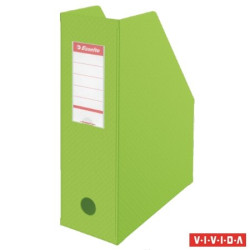 Zakladaè, PVC/kartón, 100 mm, skladate¾ný, ESSELTE, Vivida zelený