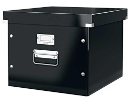 Archivaèná krabica, na závesné zakladacie dosky, LEITZ "Click&Store", èierna