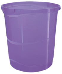 Kôš na odpadky, 14 liter, ESSELTE "Colour`Breeze", prieh¾adný levandu¾ový